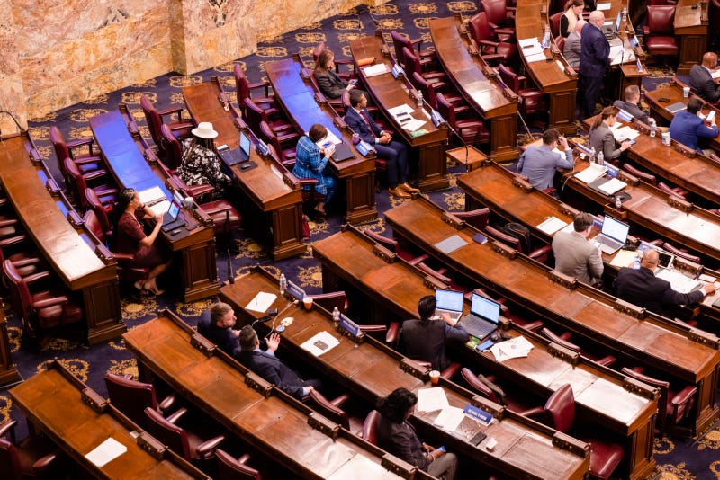 Members of the Pennsylvania House on the floor.