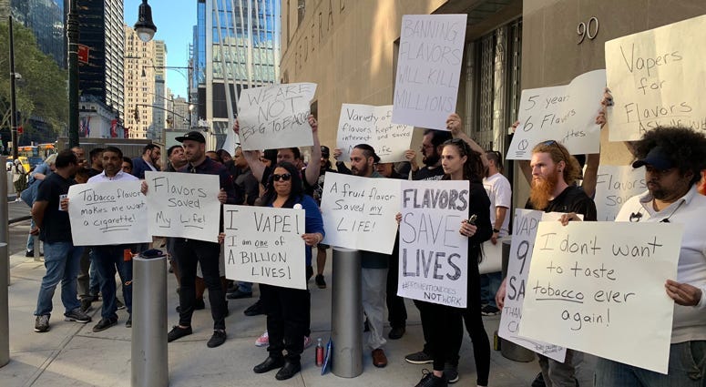 Vaping protest