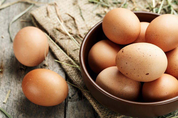 eggs in a basket