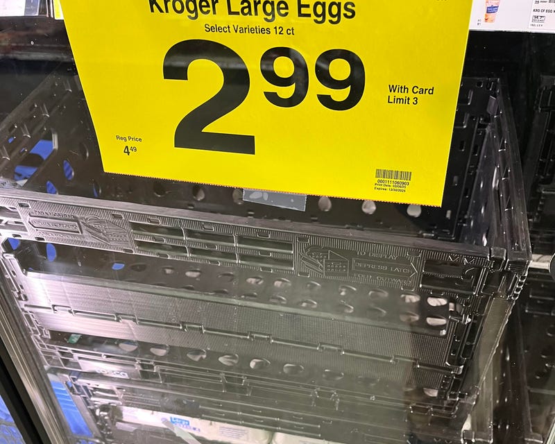 Eggs are in short supply at Ruler Foods locations