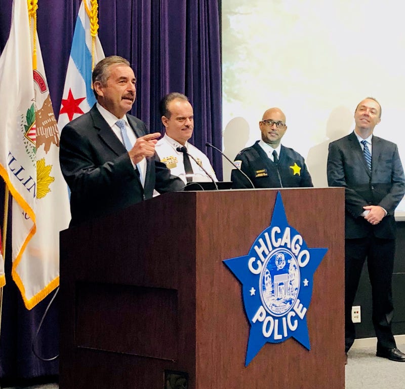 Interim Supt. Charlie Beck announces charges against three people in the department’s “Operation FaceBOOKED.” | CPD