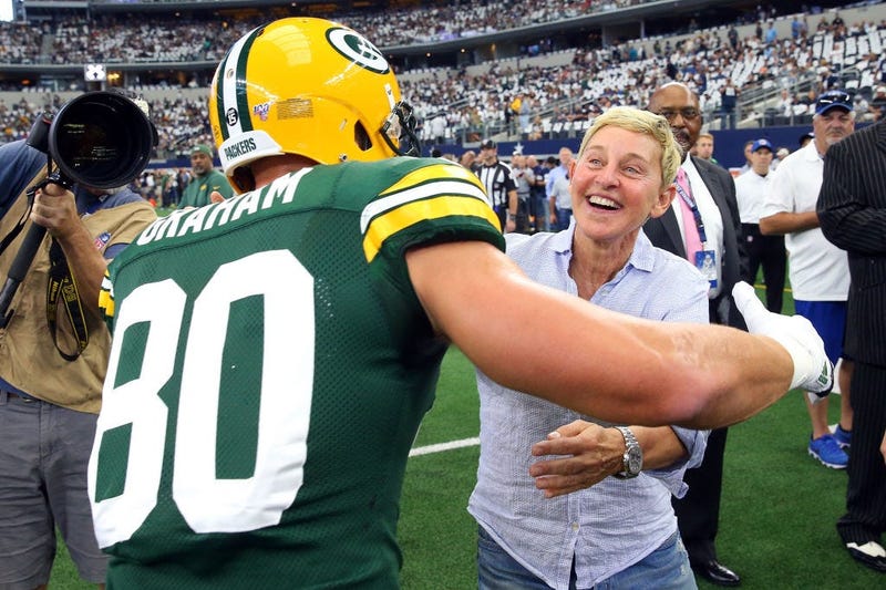 Ellen Degeneres With Jimmy Graham
