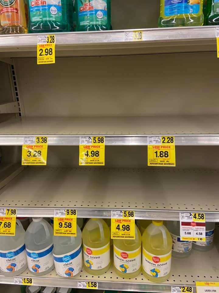 Empty Shelves at Upstate Stores