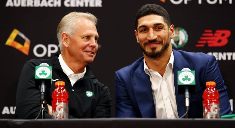 Danny Ainge and Enes Kanter