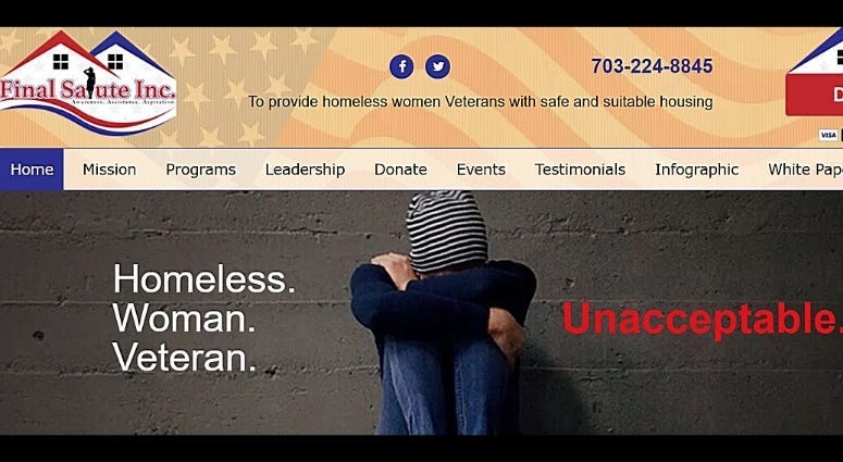 Final Salute Inc 501c3 helps women veterans with resources and stable housing  