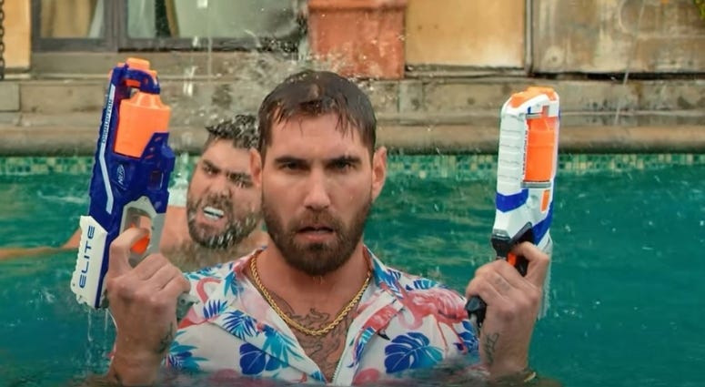 Mat Best pimpin' in the pool, in the latest Black Rifle Coffee video