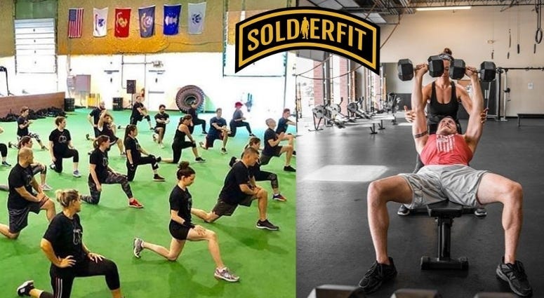 Inside a SoldierFit gym 