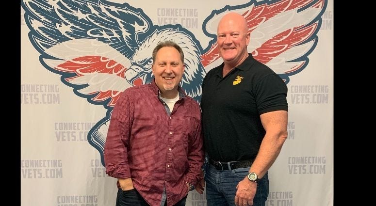  CBS Eye on Veterans Phil Briggs and the voice of Discovery&apos;s Shark Week Matt Baker