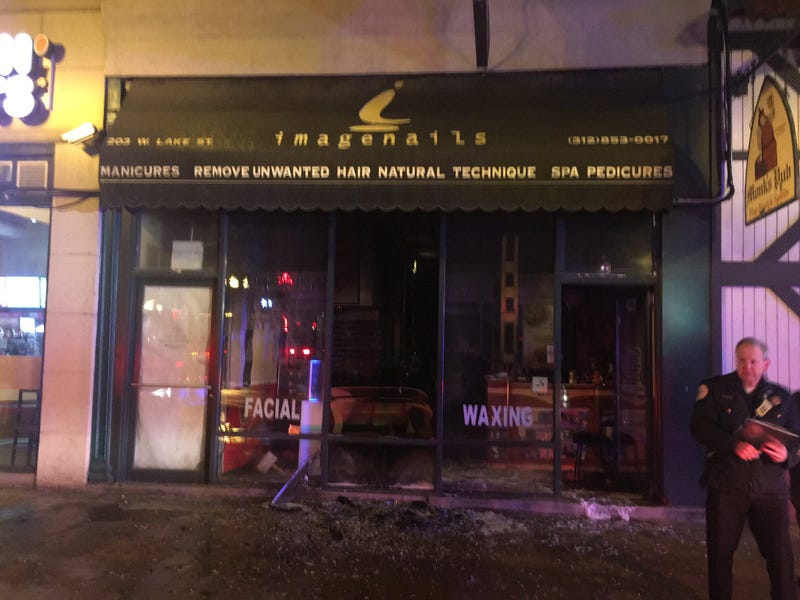 Officials investigate a fire of “suspicious origin” at Image Nails, Facial and Wax Shop. 