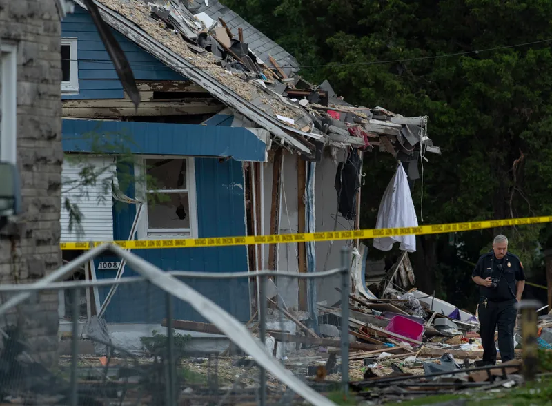 Evansville house explosion