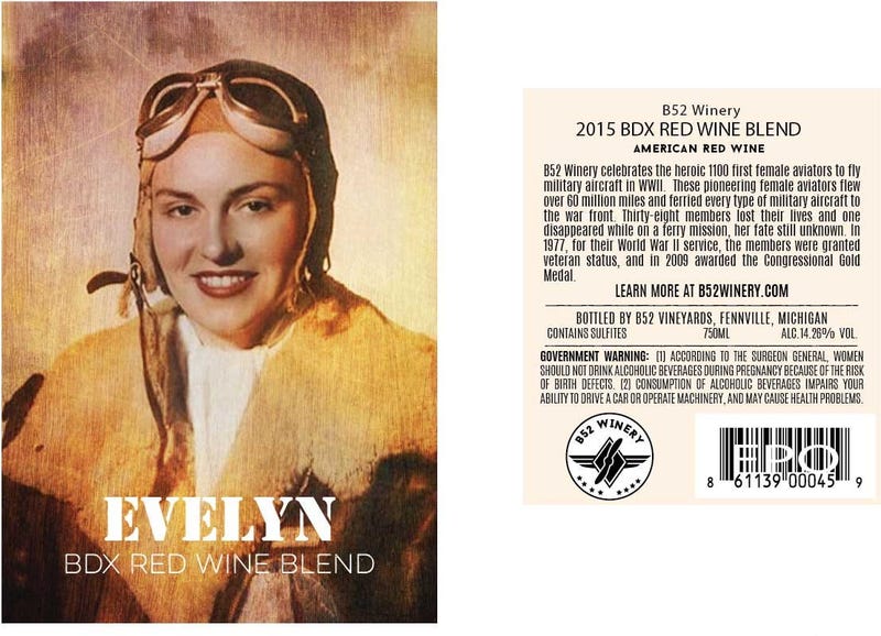 Evelyn Wine Label