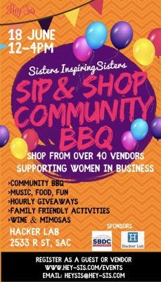 sip and shop community bbq 