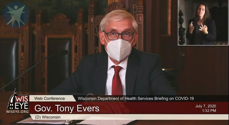 Governor Tony Evers Mask Pic