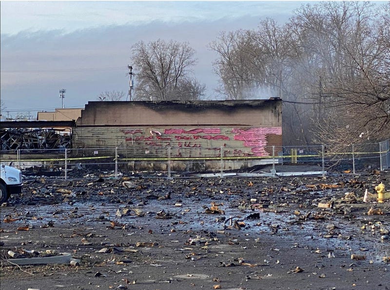 Aftermath of Clinton Township explosions
