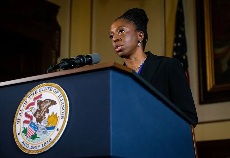 Ngozi Ezike at podium