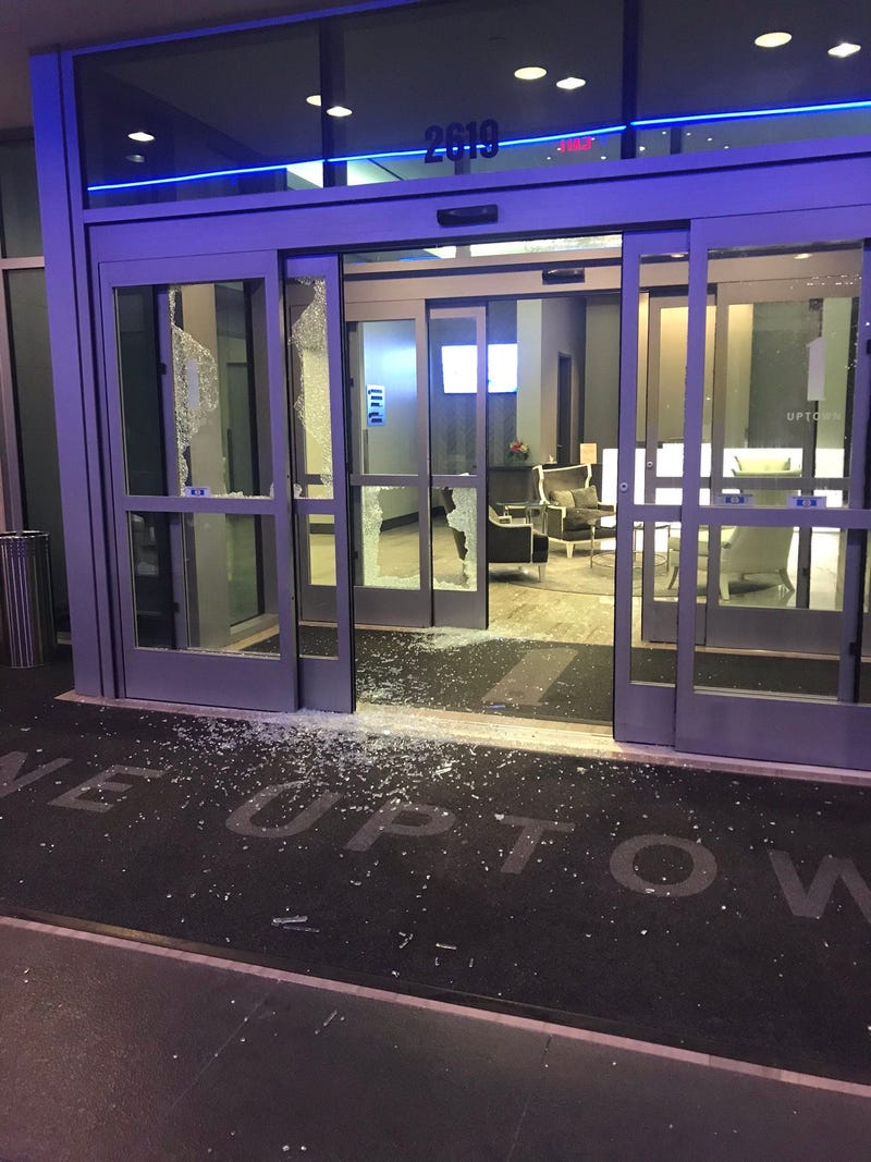 Dallas Protest Damage