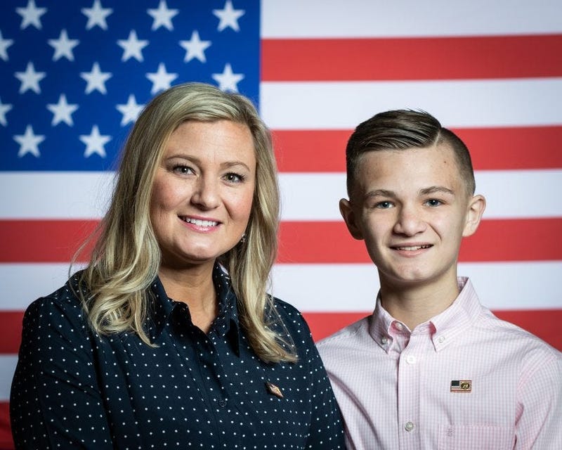 Kelli and Gage Hake from Stillwater, Oklahoma