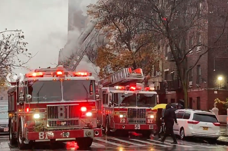 More than 100 firefighters and EMS personnel responded to the scene
