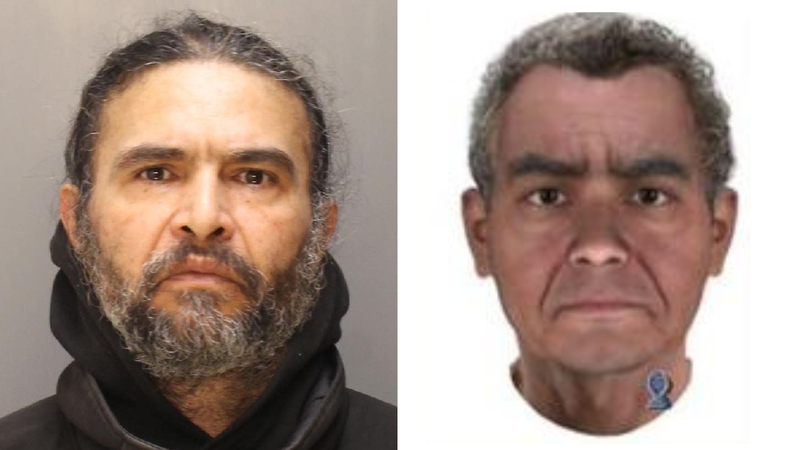 Left: Elias Diaz. Right: An age-progressed image of the Fairmount Park Rapist.