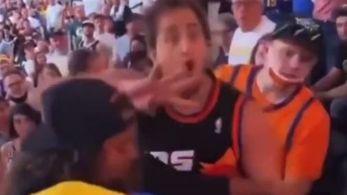 Suns fan casually predicts sweep while knocking out Nuggets fan