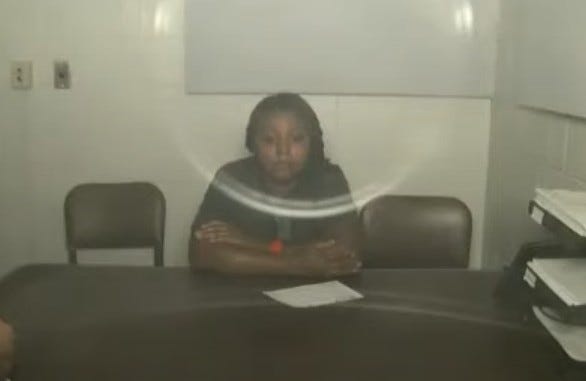 Shelby Symone Ellis appears for a video arraignment