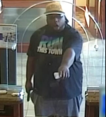 Surveillance snapshot of robbery suspect from 12-31-19