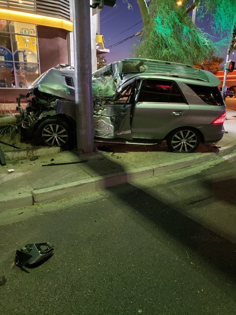 Fatal auto-pedestrian crash pic from 8-3-20