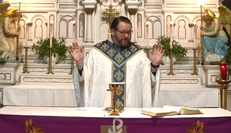 Father Nick Vaskov holding services online