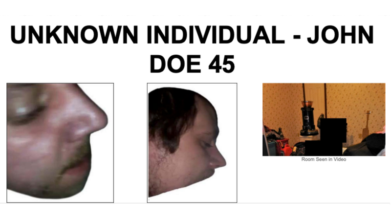 FBI trying to identify John Doe 45 connected to victim in child sex exploitation investigation