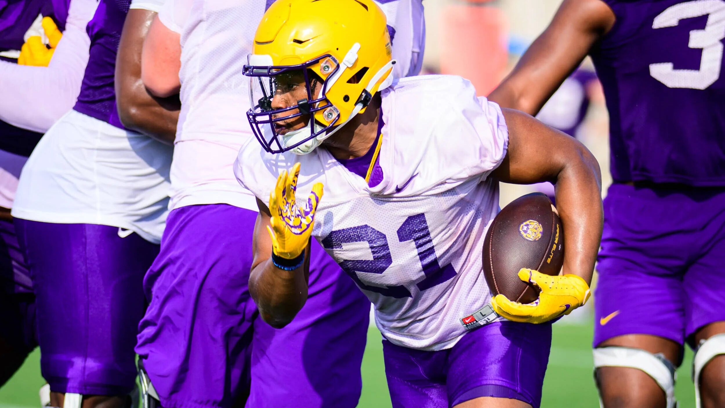 LSU starts spring practice schedule thin at RB; here's why