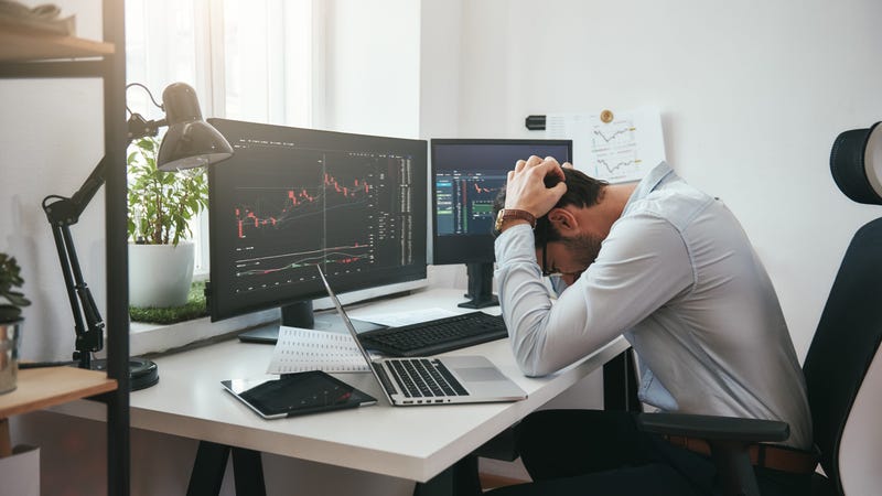 Trader on Market Crash