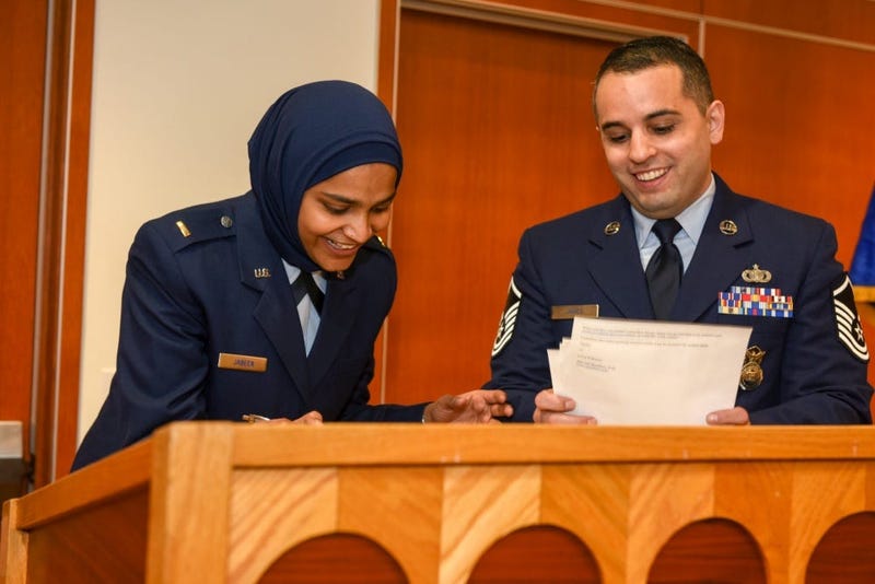 Air Force commissions first female Muslim chaplain AIR FORCE COMMISSIONS FIRST FEMALE MUSLIM CHAPLAIN