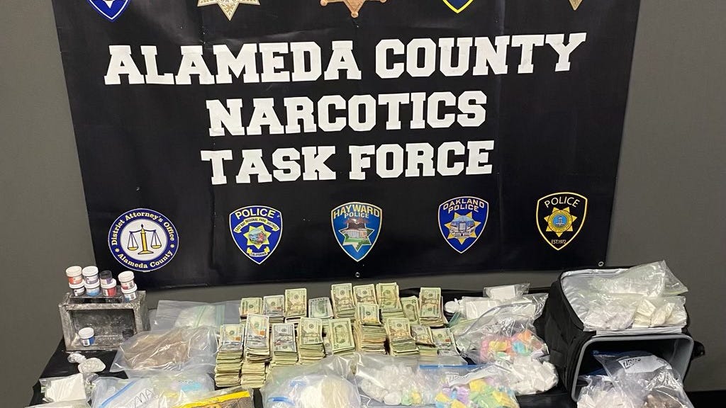 Alameda County Sheriff's deputies make fentanyl bust in parking lot of high school