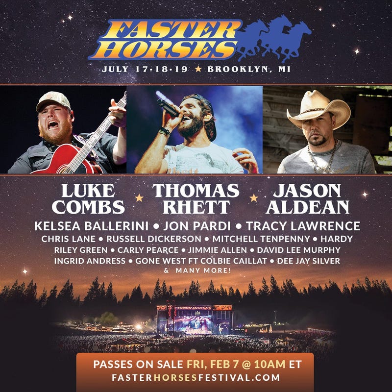 Faster Horses lineup, tickets announced