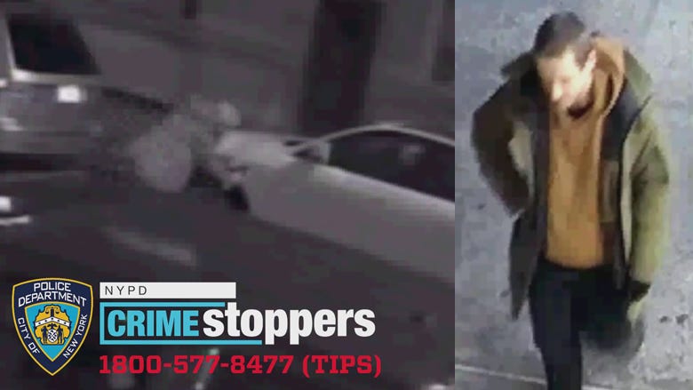 VIDEO: Man sought for spray painting antisemitic graffiti on 7 cars on UES
