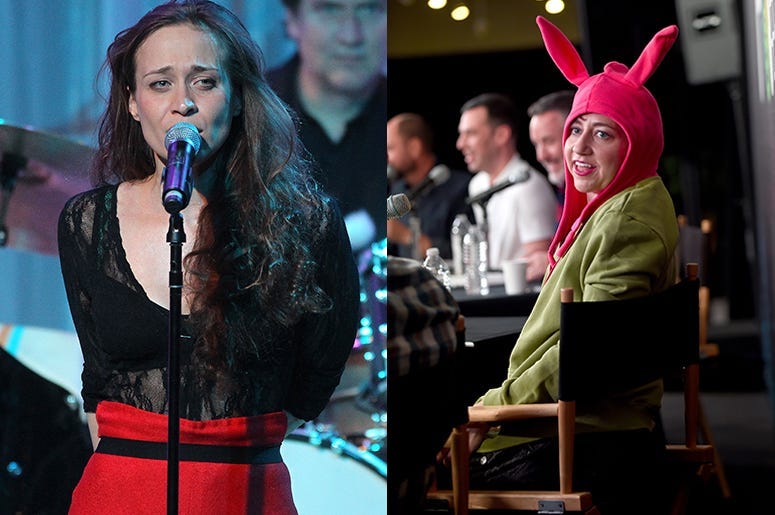 Musician Fiona Apple and actress Kristen Schaal.