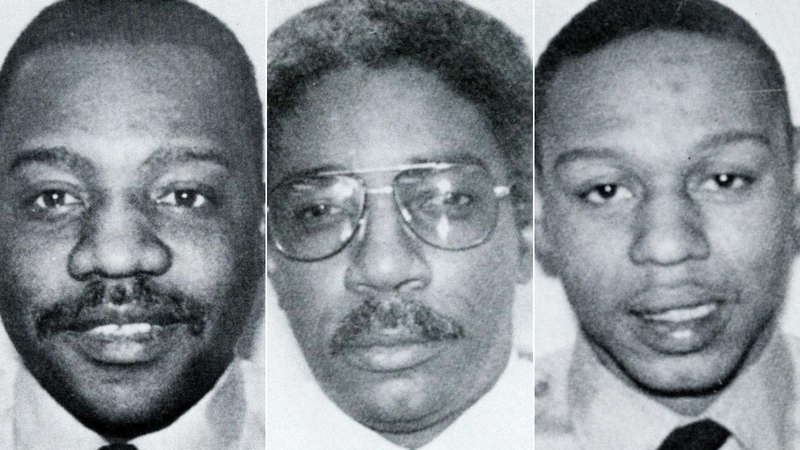 From left: Phyllis McAllister, Capt. David Holcombe and James Chappell were killed in the Meridian Bank building fire on Feb. 23, 1991.