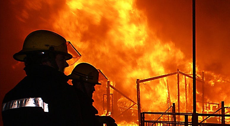 Chemical Plant Fire
