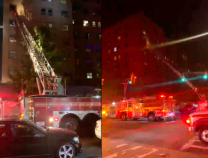 A girl and woman were killed, and girl's father critically injured, in an East Harlem apartment fire early Wednesday