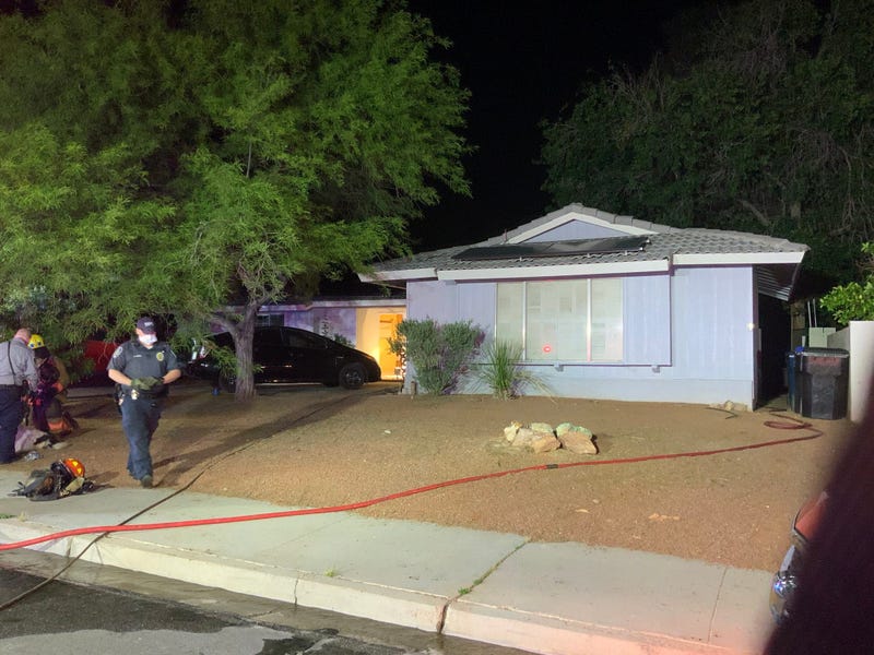 House fire near Rancho and Oakey on 5-1-20
