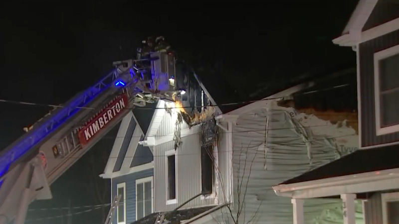 Strong winds spread flames across 3 Phoenixville homes