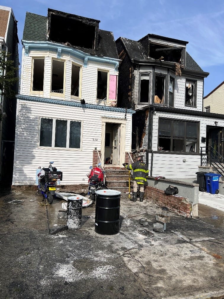 The Kensington home that was destroyed by a fire started by an e-bike battery.