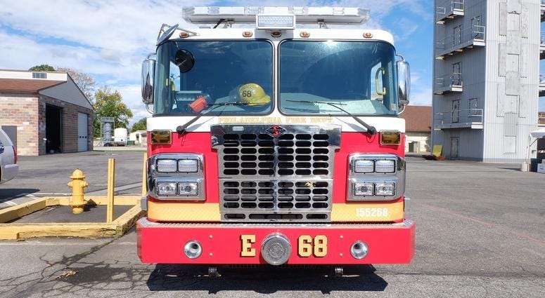 Fire truck. 