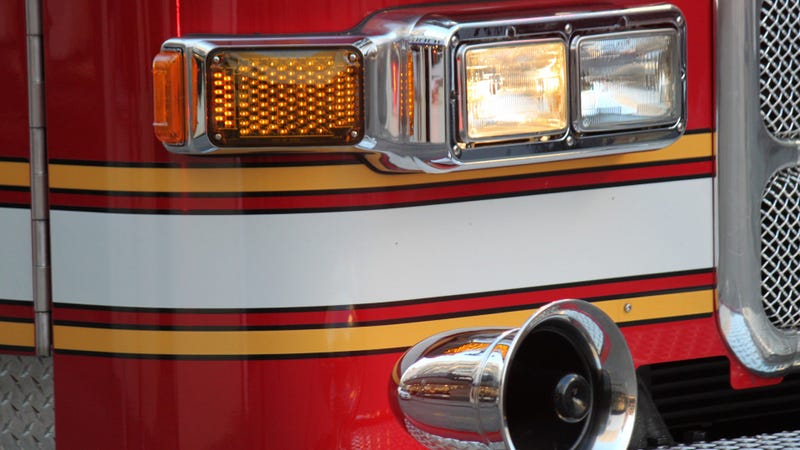 Fire engine truck - stock photo