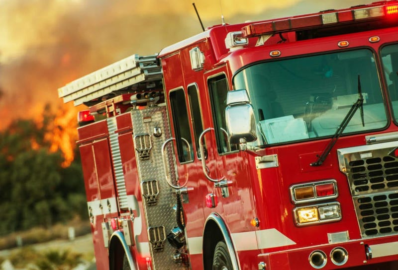 fire truck wild fire