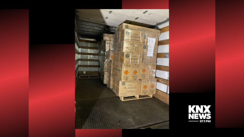 boxes of fireworks