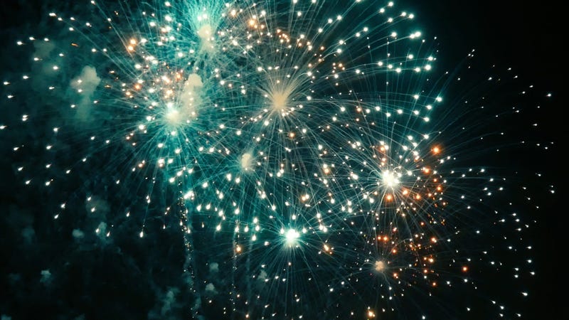 fireworks in night sky