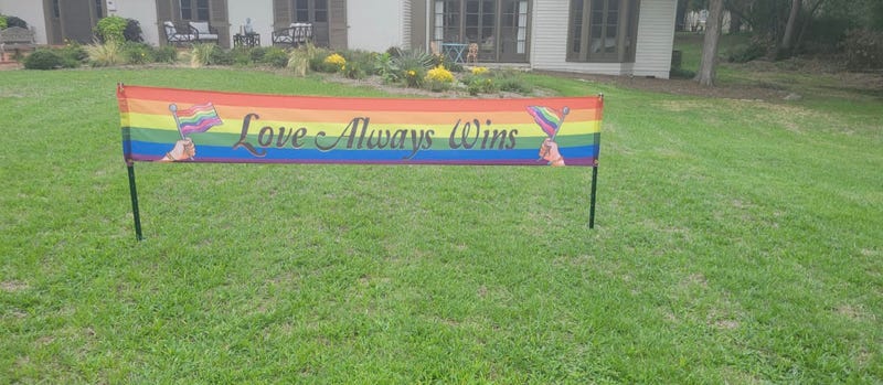 Flag in yard
