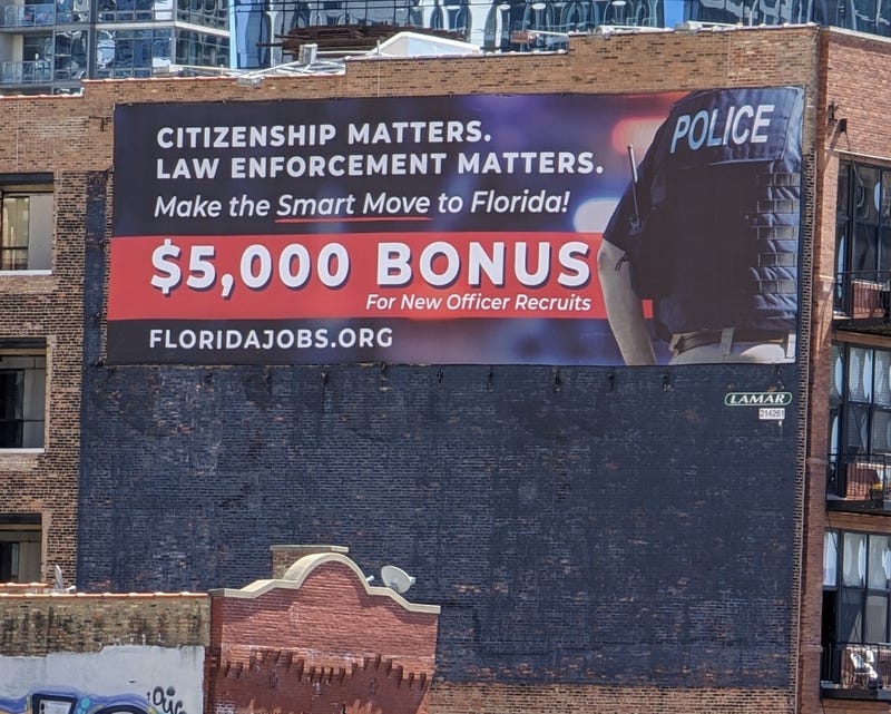 billboard on side of building