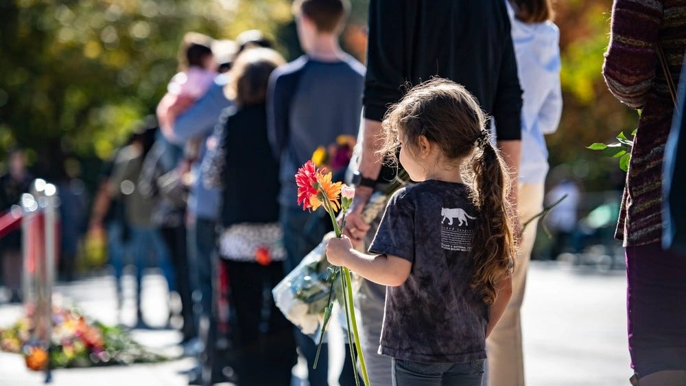 Flowers of Remembrance Day at Arlington National Cemetery